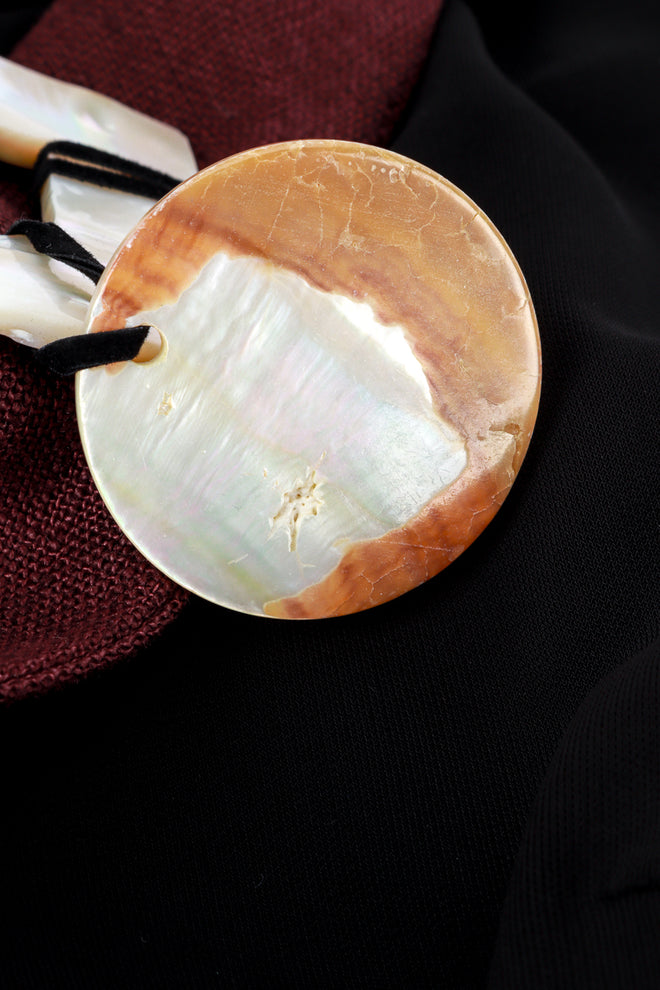 Mother of Pearl Harness Dress by by Gianfranco Ferre damage detail @RECESS LA. 