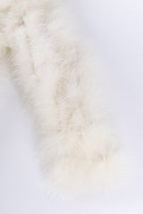 Vintage marabou coat flat lay sleeve @recessla