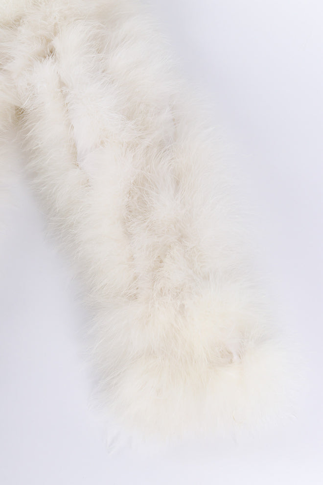 Vintage marabou coat flat lay sleeve @recessla