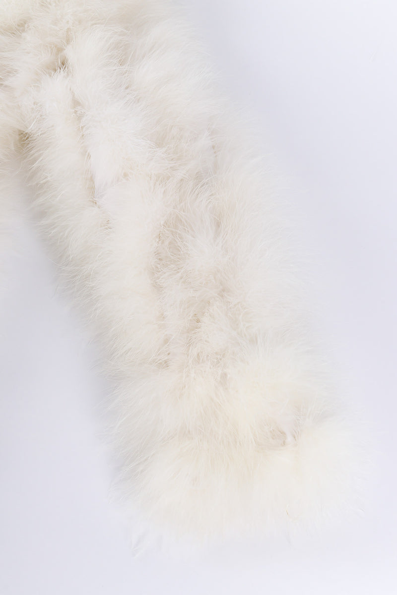 Vintage marabou coat flat lay sleeve @recessla