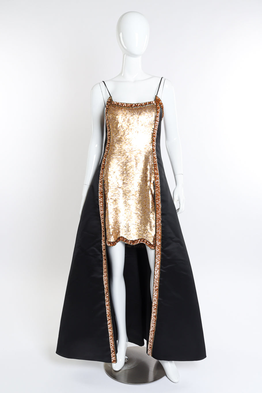 Sequined Overskirt Gown by Fabrice on mannequin @recessla
