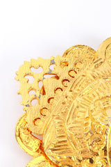 Vintage Emperor Head Coin Brooch tarnish @RECESS LA