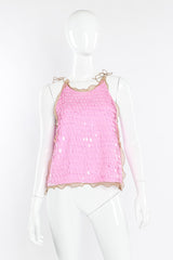 Chiffon sequin tank by Fendi on mannequin @recessla