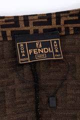 Vintage Fendi Zucca Cardigan and Tank Set cardigan signature label @recess la