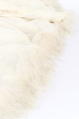 Vintage Ostrich Feather Cape hem closeup @Recessla