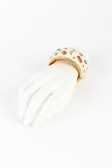 Vintage Kenneth Jay Lane Celestial Enamel Gem Bracelet on mannequin hand @recess la