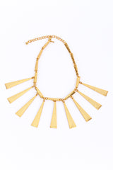 Vintage Kenneth Jay Lane Abstract Lightning Strike Drop Collar Necklace front @recess la