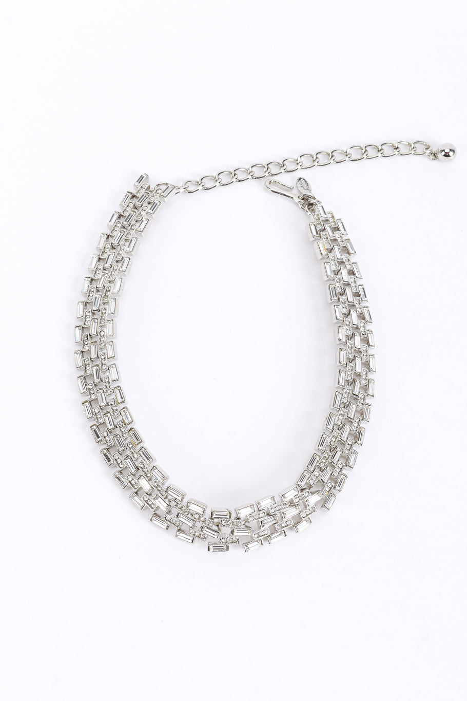 Vintage Kenneth Jay Lane Art Deco Crystal Choker front @recess la