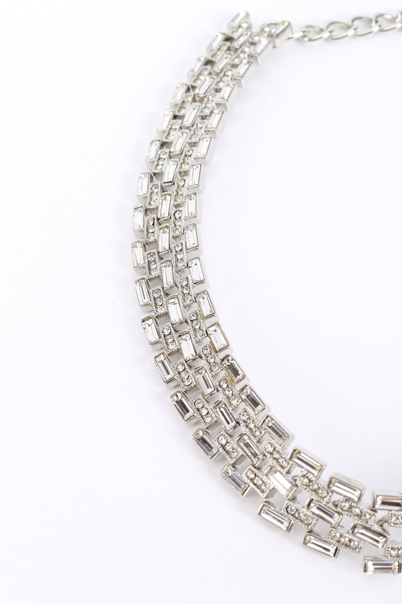 Vintage Kenneth Jay Lane Art Deco Crystal Choker detail @recess la