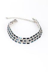 Vintage Kenneth Jay Lane Art Deco Montana Crystal Choker front @recess la