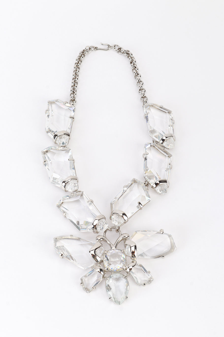 Vintage Kenneth Jay Lane Crystal Moth Pendant Necklace @RECESS LA