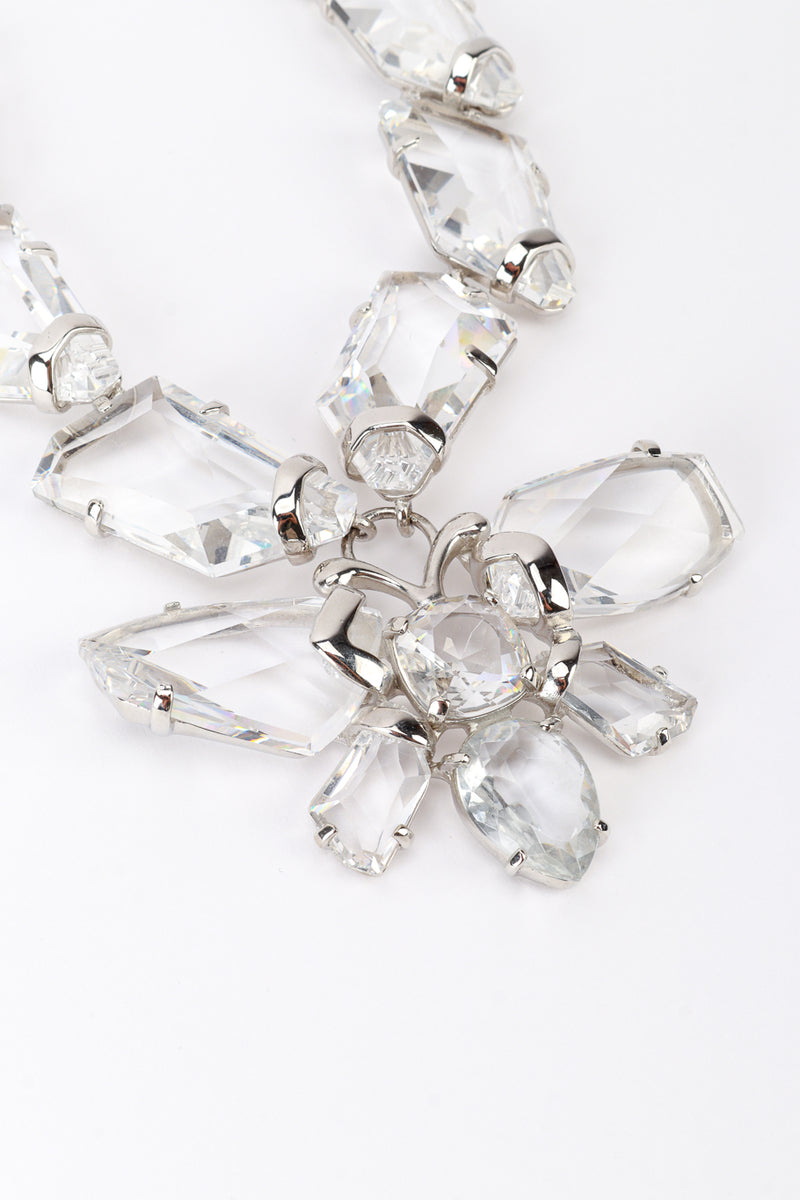 Vintage Kenneth Jay Lane Crystal Moth Pendant Necklace detail @RECESS LA