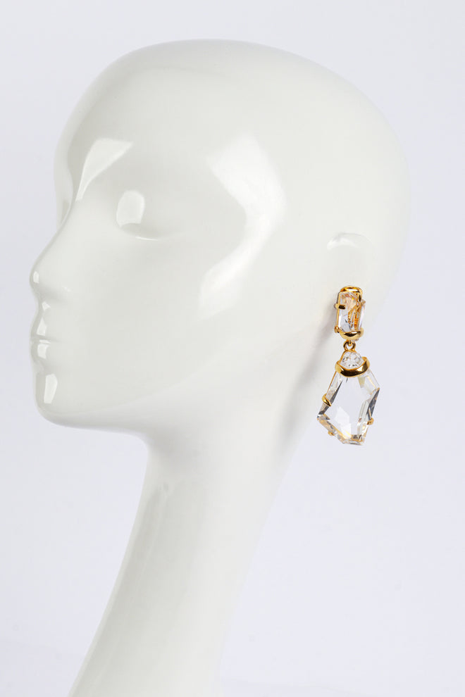 Crystal Ice Nugget Earrings