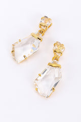 Crystal Ice Nugget Earrings