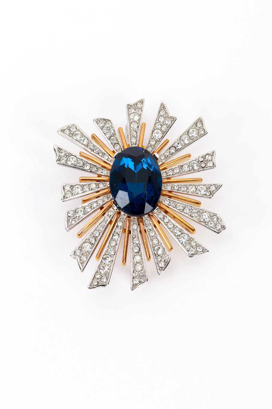 Vintage Kenneth Jay Lane Art Deco Sunburst Brooch @RECESS LA