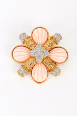 Vintage Kenneth Jay Lane De La Mer Cross Brooch front @recess la