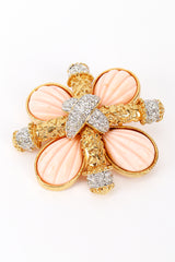 Vintage Kenneth Jay Lane De La Mer Cross Brooch detail @recess la