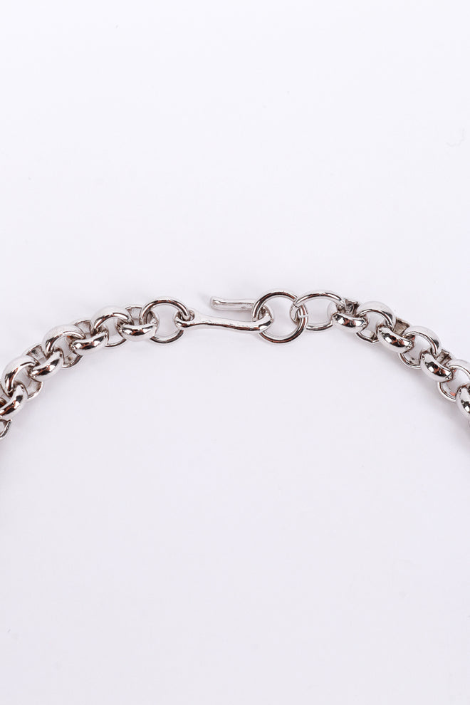 Vintage Kenneth Jay Lane Crystal Ice Nugget Collar Necklace clasp @recess la