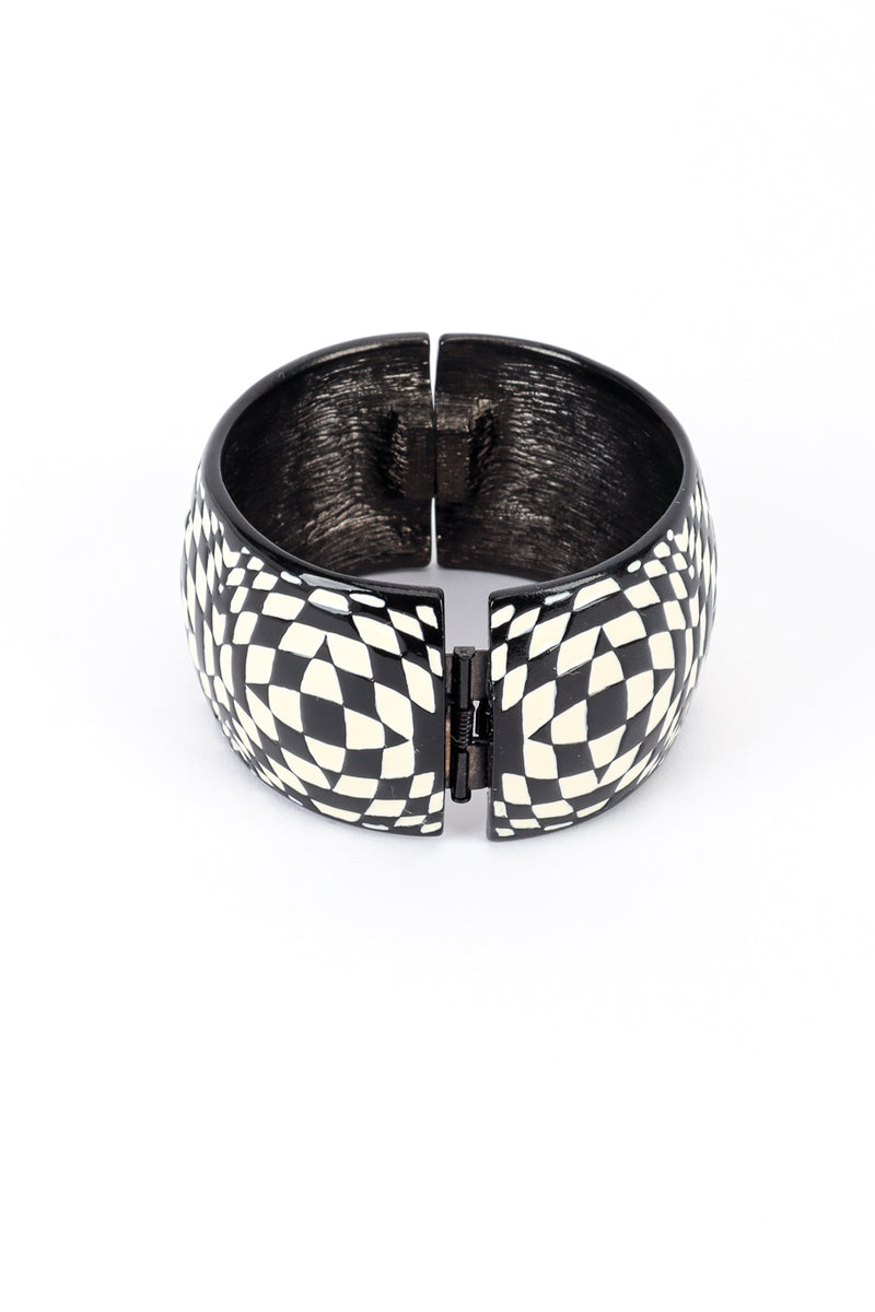 Vintage Kennth Jay Lane Op Art Bangle back @RECESS LA