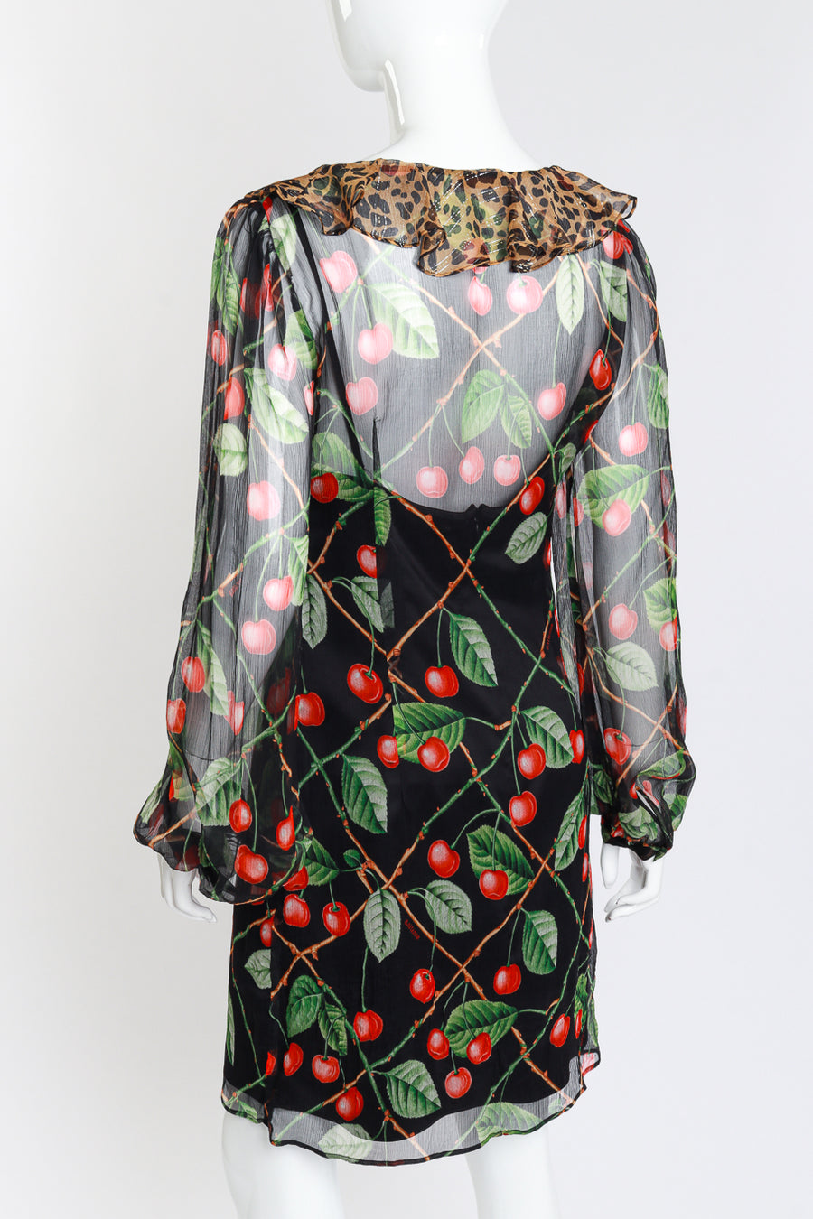 John Galliano 2003 F/W Plissé Cherry Dress – Recess