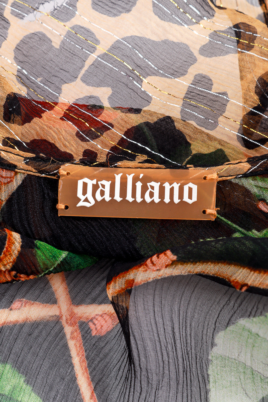 Galliano 2003 Cherry Shirt Dress label @RECESS LA