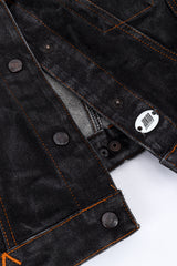 Junior Gaultier 1998 S/S Off-The-Shoulder Denim Jacket detail @RECESS LA