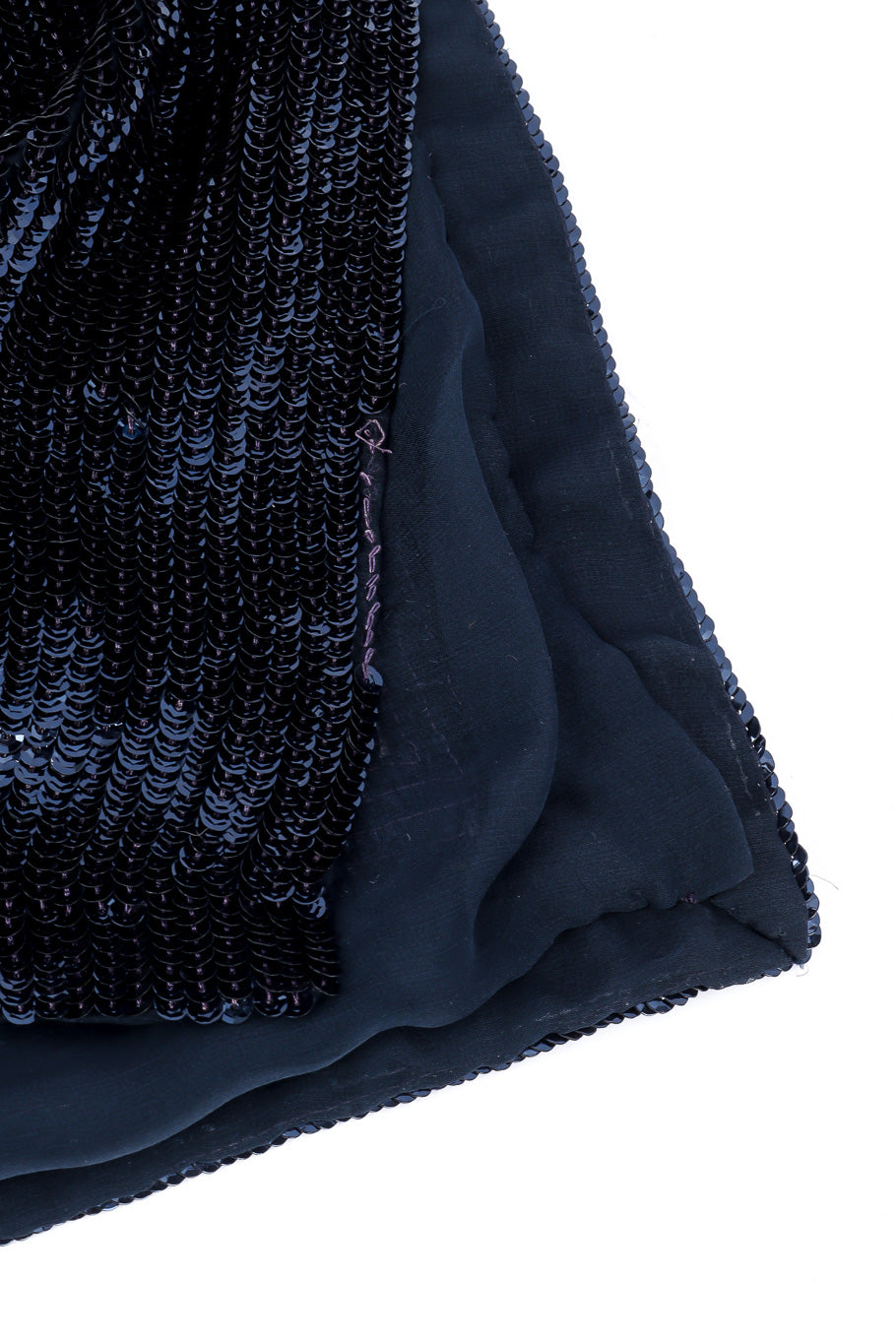 Midnight sequin skirt by Gianfranco Ferre missing sequins at hem  @recessla