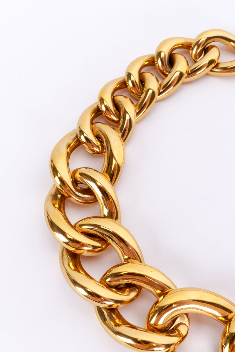 Vintage Givenchy Oversized Curb Link Necklace detail @recess la