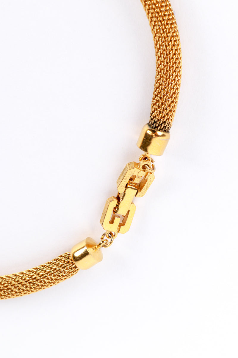 Givenchy Art Deco Fan Mesh Collar Necklace clasp @RECESS LA