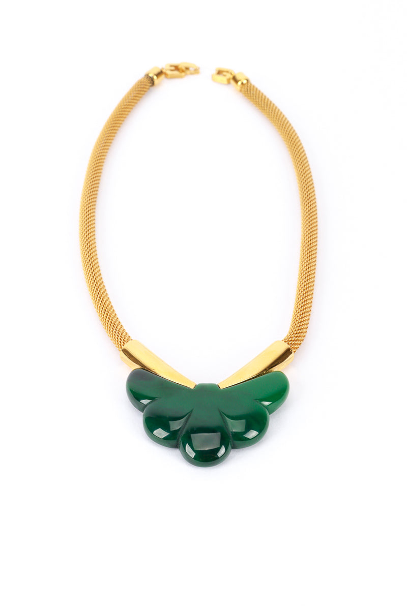 Givenchy Art Deco Fan Mesh Collar Necklace flat lay @RECESS LA