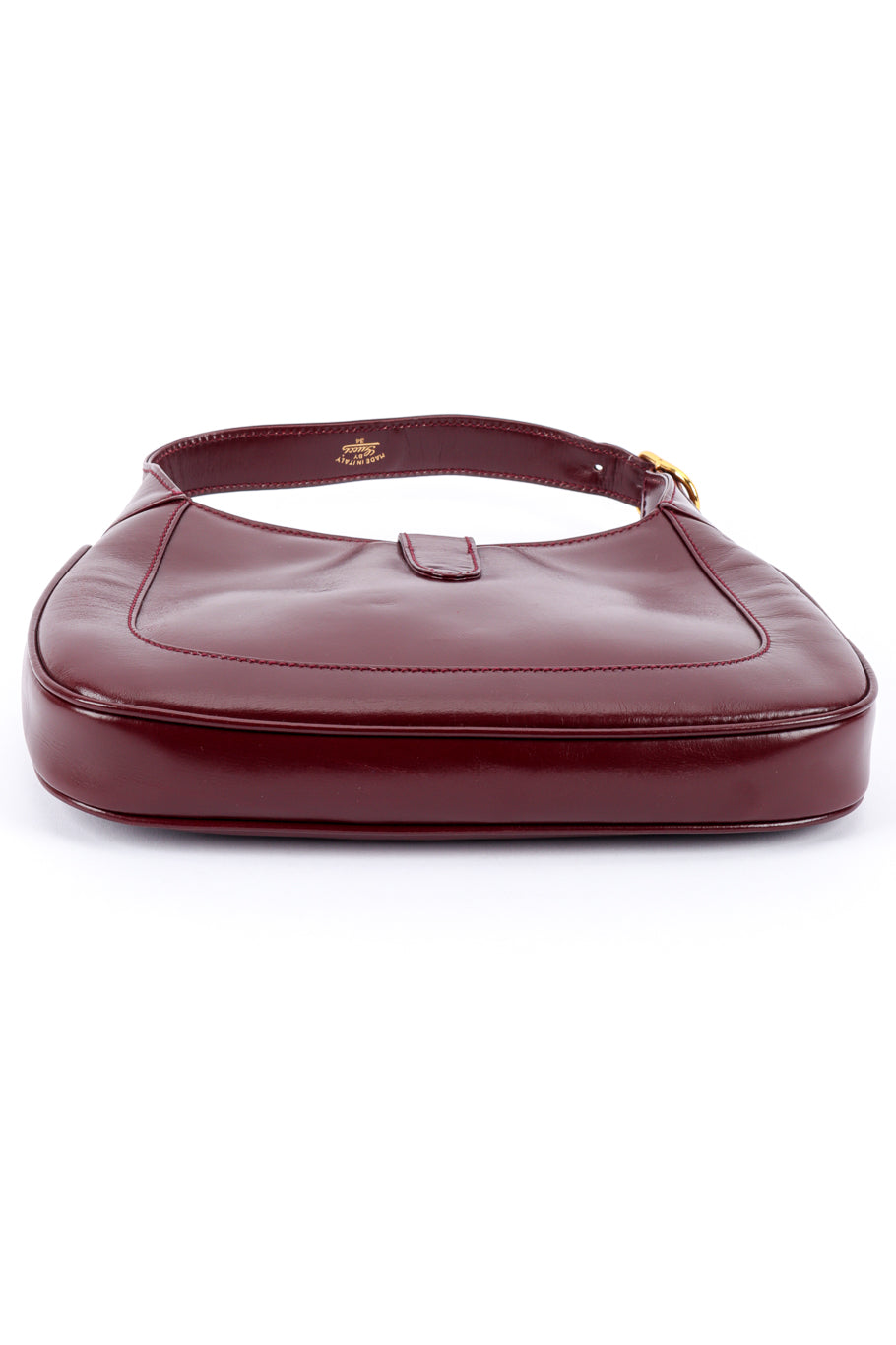 Vintage Gucci Jackie 1961 Piston Lock Hobo Bag flatlay bottom of bag @recessla