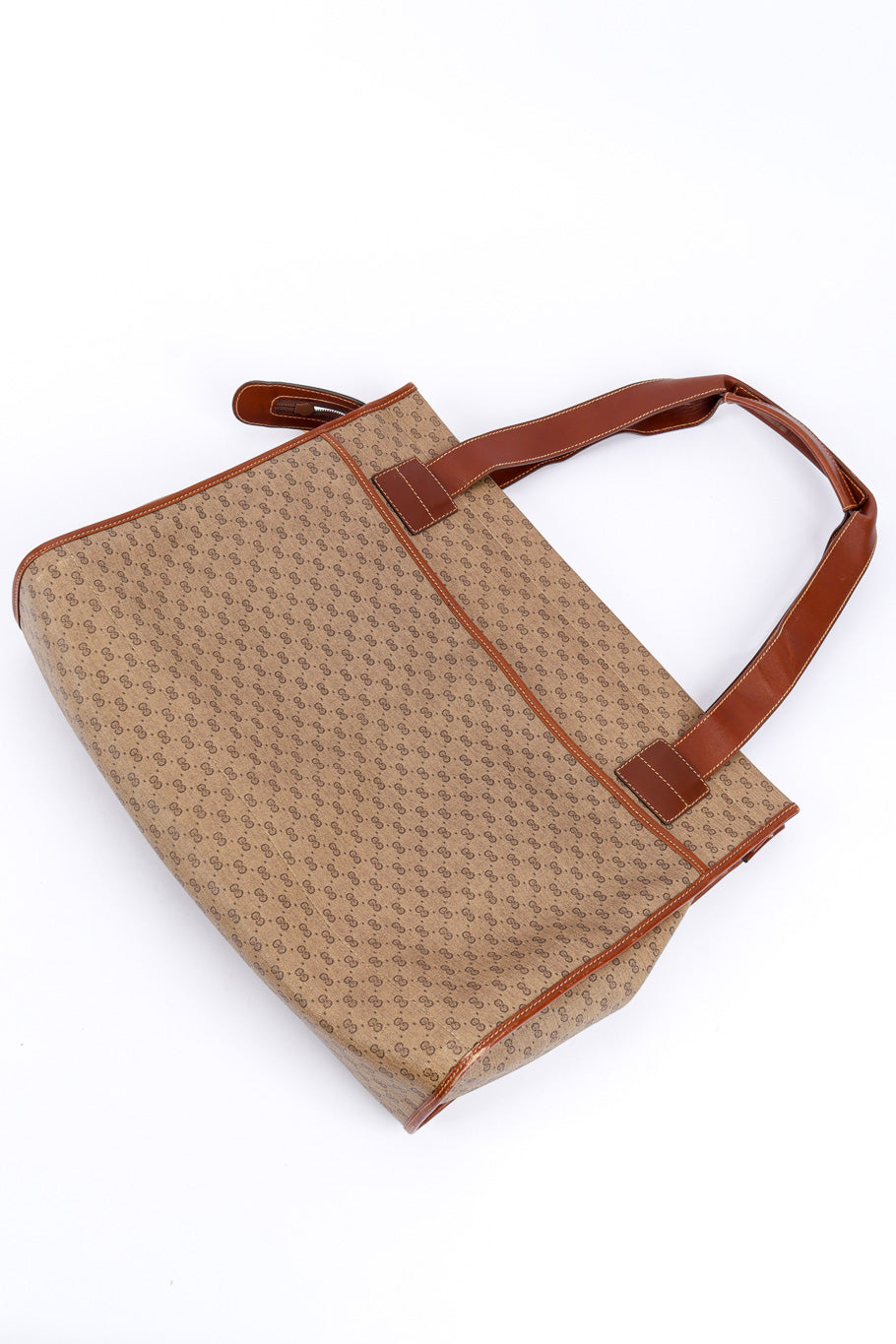 Coated Canvas & Leather GG Tote by Gucci back @recessla