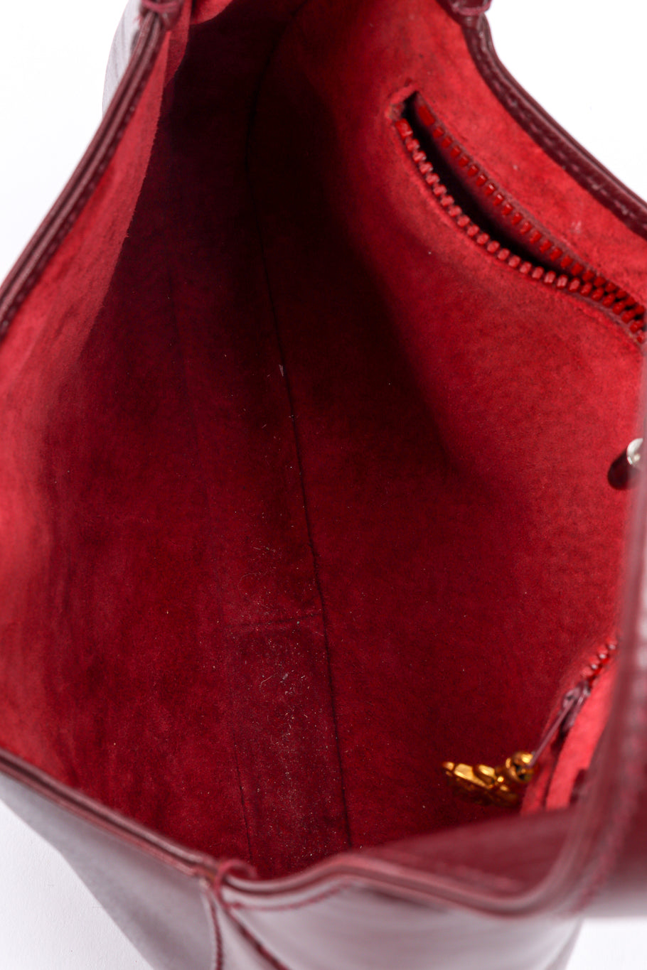 Vintage Gucci Jackie 1961 Piston Lock Hobo Bag inside of bag @recessla