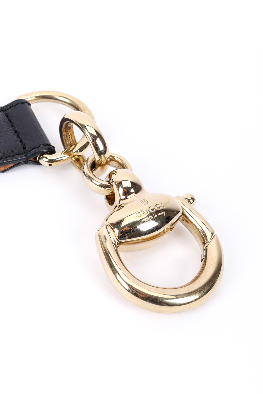 Gucci Horsebit Tassel Belt horsebit clasp closeup @recessla