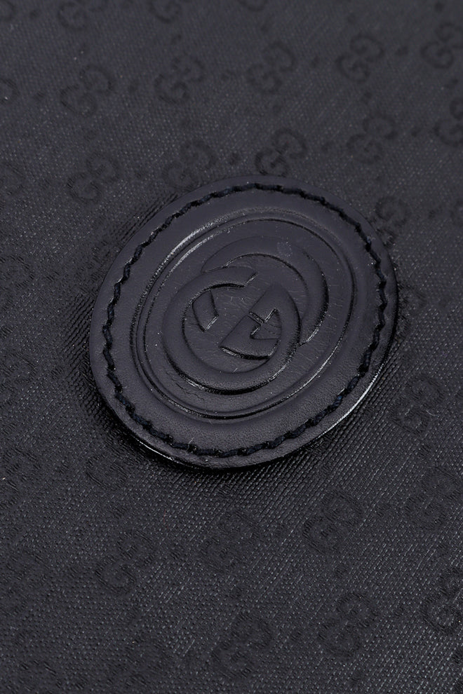 Gucci Monogram Canvas Laptop Sleeve leather monogram closeup @recessla