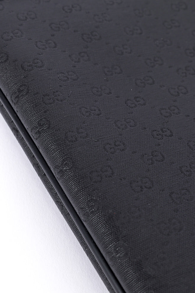 Gucci Monogram Canvas Laptop Sleeve fabric closeup @recessla