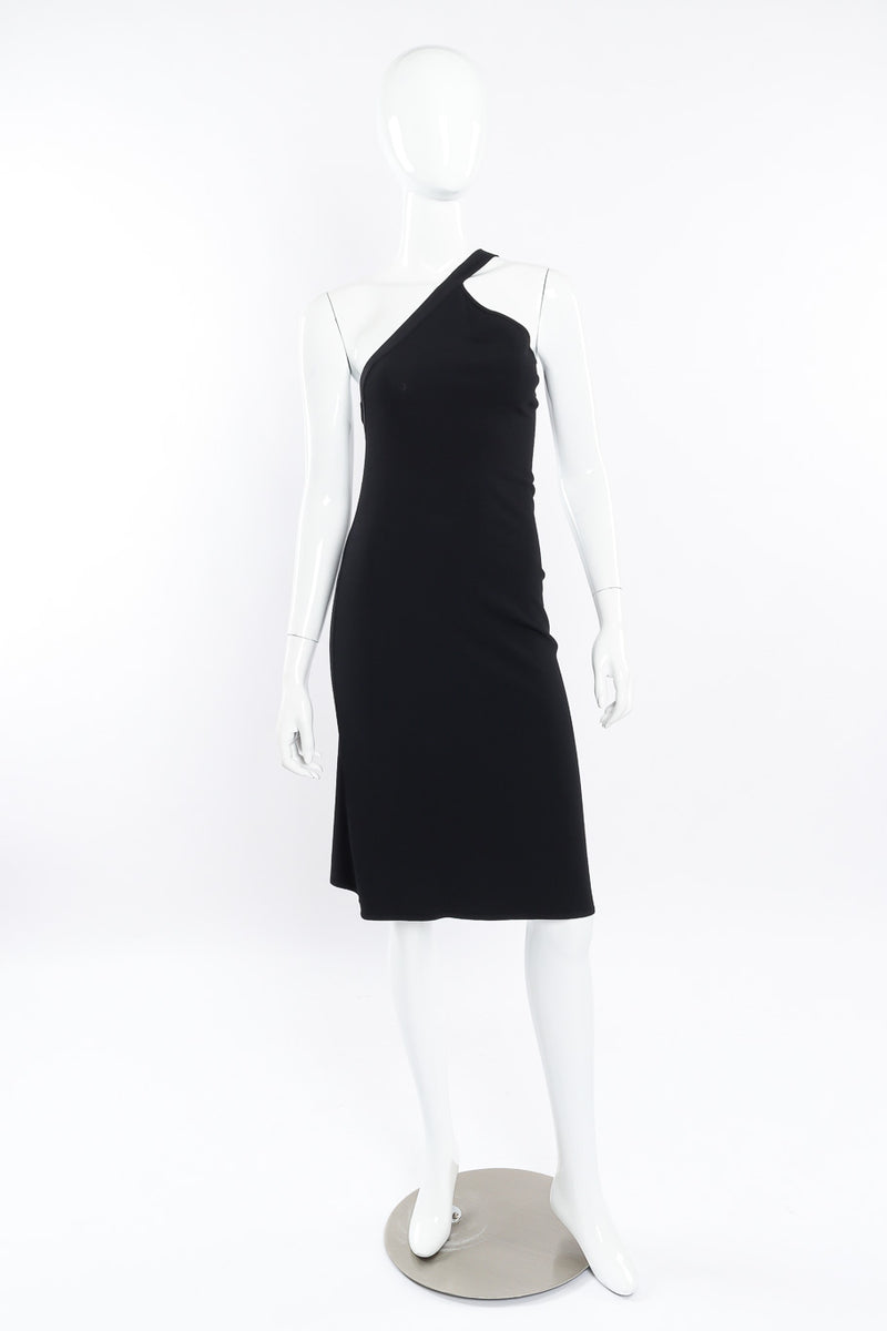 One-Shoulder Jersey Knit Dress One-Shoulder Jersey Knit Dress