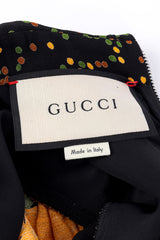 Gucci 2017 Pre-Fall Poppy Bow Dragon Gown signature label closeup @recessla