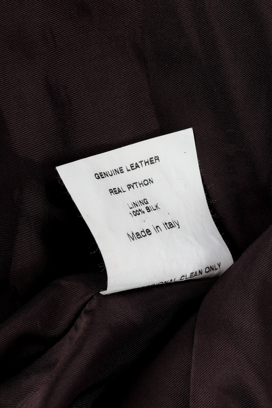 2004 F/W Suede Python Darted Jacket by Gucci fabric tag @recessla