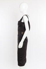 Gucci 2003 F/W Silk Corset Dress side view on mannequin @Recessla