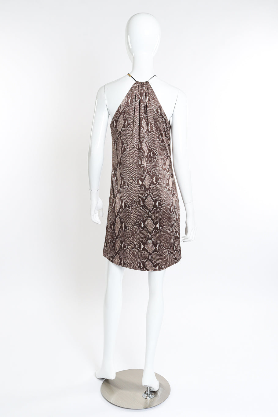 2000 S/S Python Mini Dress by Gucci on mannequin back @recessla