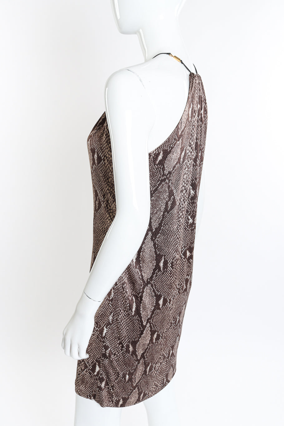 2000 S/S Python Mini Dress by Gucci on mannequin side @recessla