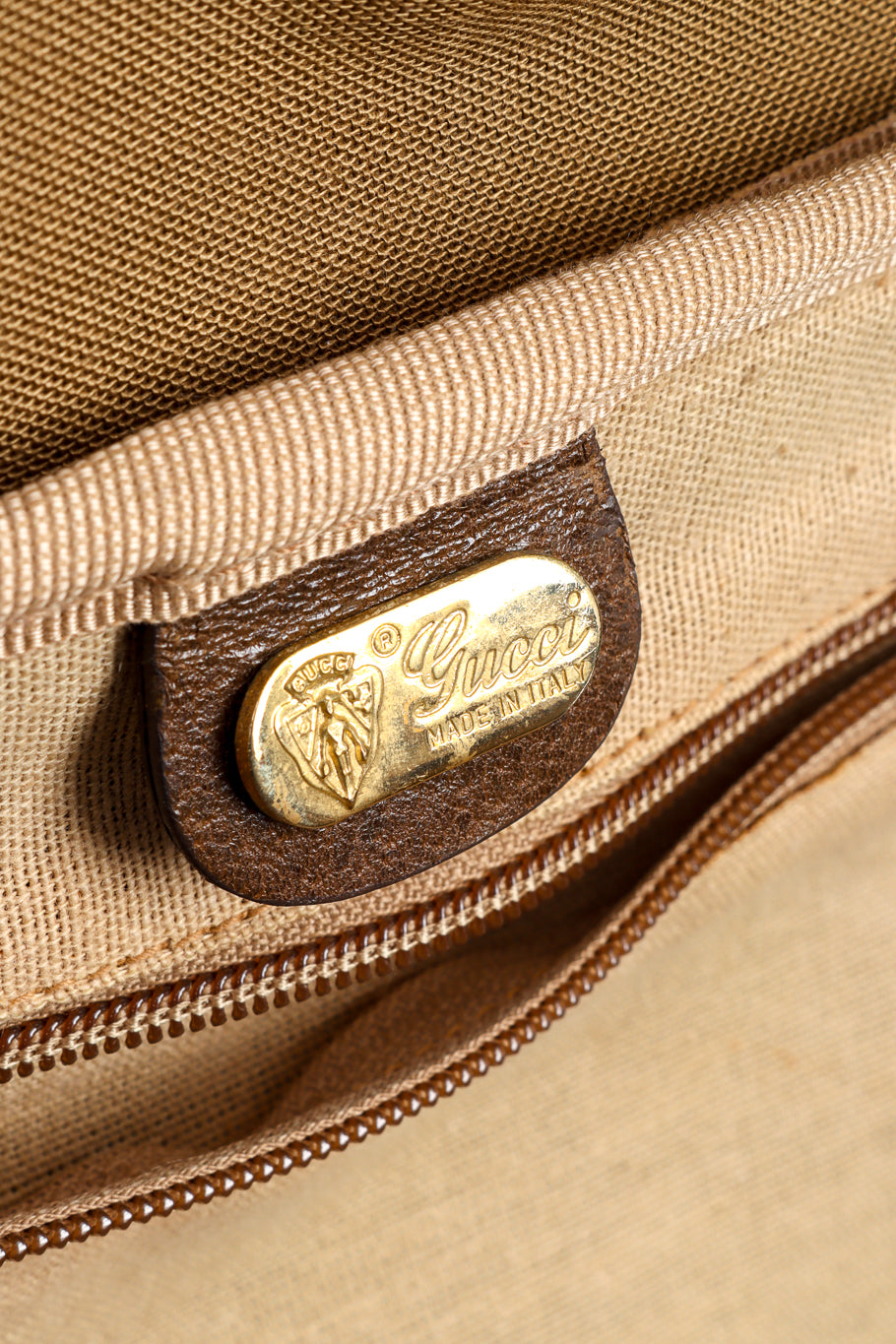 Vintage Gucci Monogram Suitcase signature label @recess la