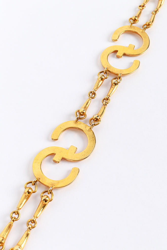 Gucci Interlocking Logo Link Metal Belt reverse @RECESS LA