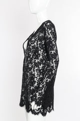 Vintage Gucci 1996 S/S Lace Mini Dress side view on mannequin closeup @Recessla