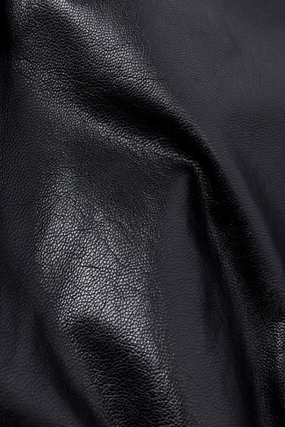 Gucci Leather Ruffle Top leather fabric closeup @Recessla