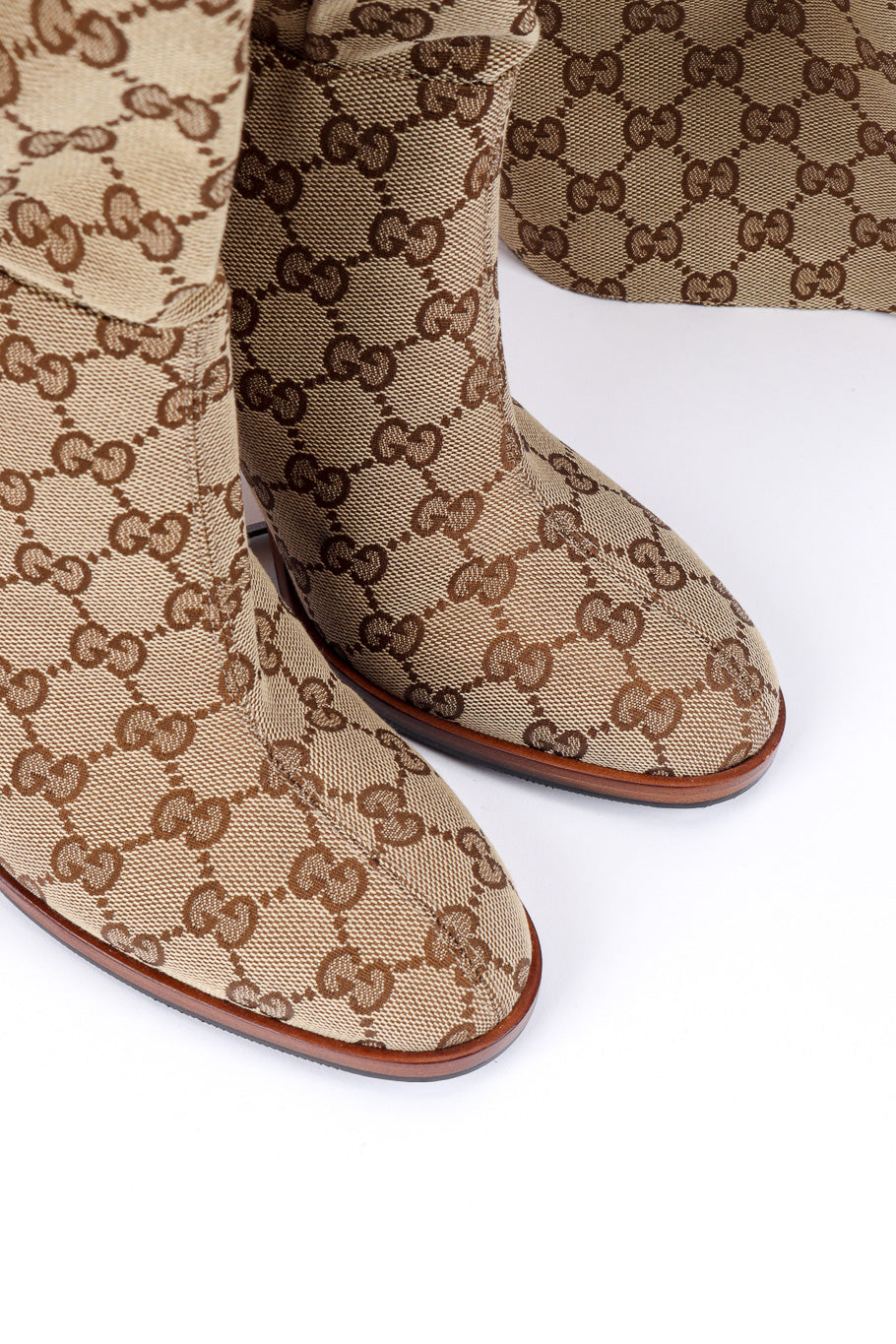 GG Monogram Over-the-Knee-Boots by Gucci toes @recessla