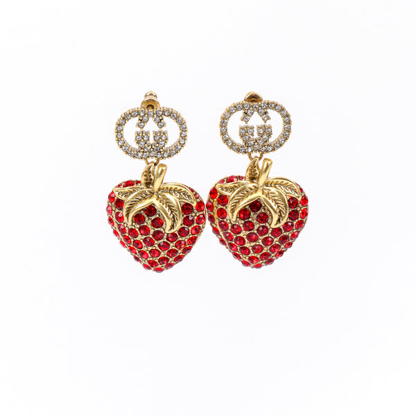 Gucci strawberry on sale drop earrings