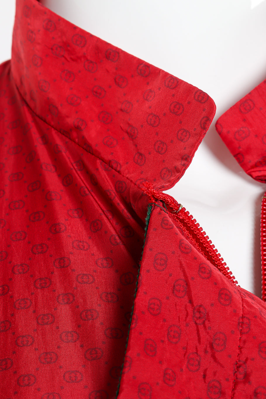 Gucci Sequin Dragon Windbreaker frayed zipper end @recess la