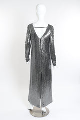 2020 S/S Metallic Jersey Gown by Gucci on mannequin back @recessla